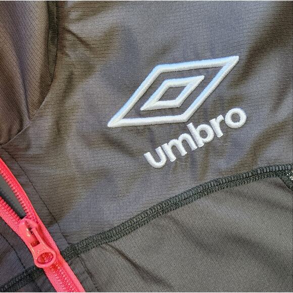 Umbro jacket windbreaker with hood gray size S - Picture 3 of 9